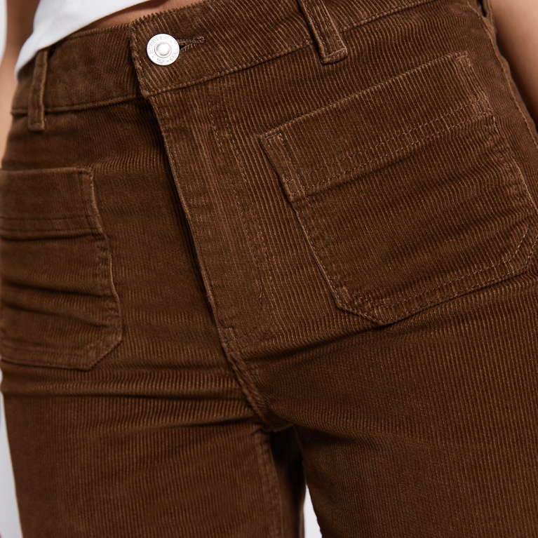 Mid waist bootcut jeans "Upper" Brown
